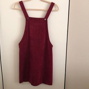 Bib Pocket Front Overall Dress